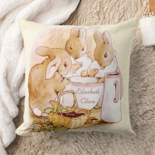 Coussin de jet vintage Beatrix Potter pour nurseri