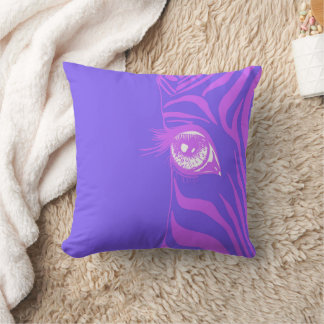 Coussin de jet Violet Pourpre Zèbre Inégalé