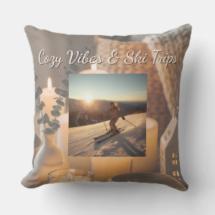 Coussin de jeté de voyage de ski confortable   Sty
