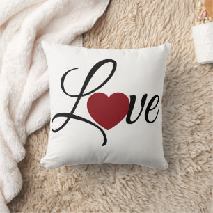 Coussin de jeté personnalisé pour la Saint-Valenti