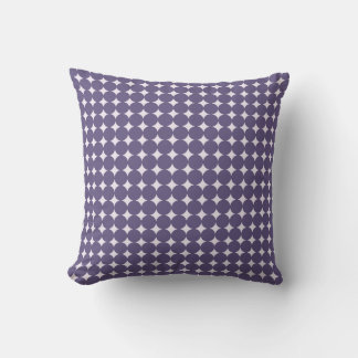 Coussin de jeté pour nurserie à pois violets