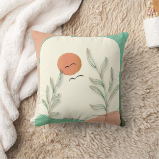 Coussin de jetée de coucher de soleil