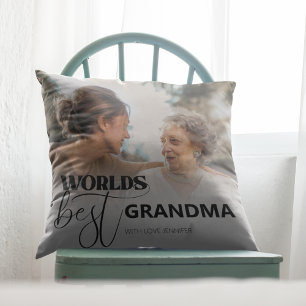 Coussin de jetée Meilleure Mamie du Monde
