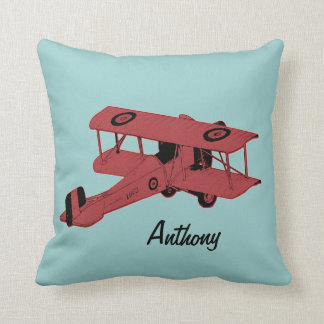 coussin de jeton de chambre pour enfants de biplan