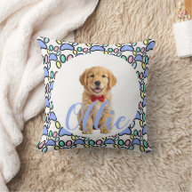 Coussin de jeton photo de chien personnalisé Empre