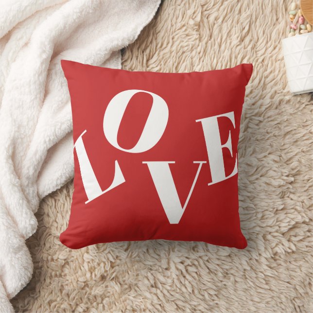 coussin de jeton rouge LOVE (Couverture)