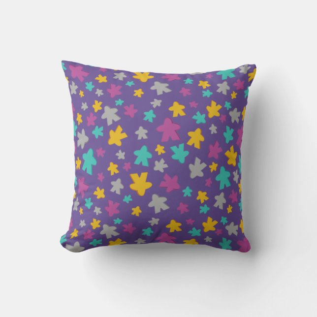 coussin de jeu de société pourpre (Recto)