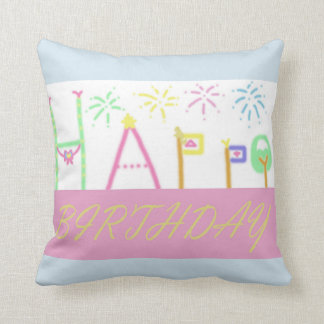 Coussin de joyeux anniversaire