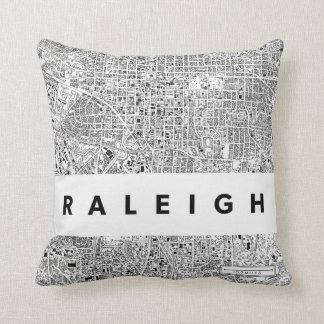 Coussin de la carte de Raleigh