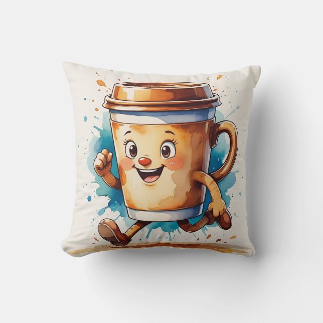 Coussin de la Coupe du Café Retro (Recto)