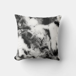 Coussin de la décoration Abstraite gris/blanc/noir