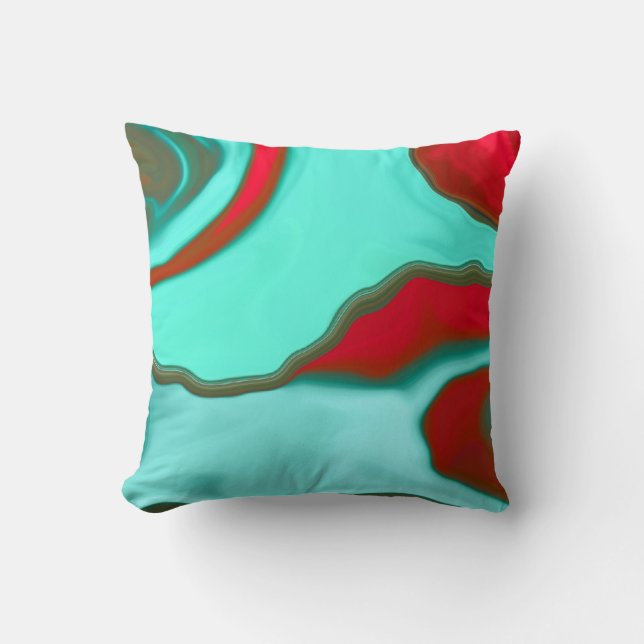 Coussin de la "eau Abstract2" (Recto)