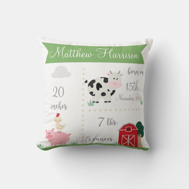 Coussin de la ferme Barnyard (Recto)