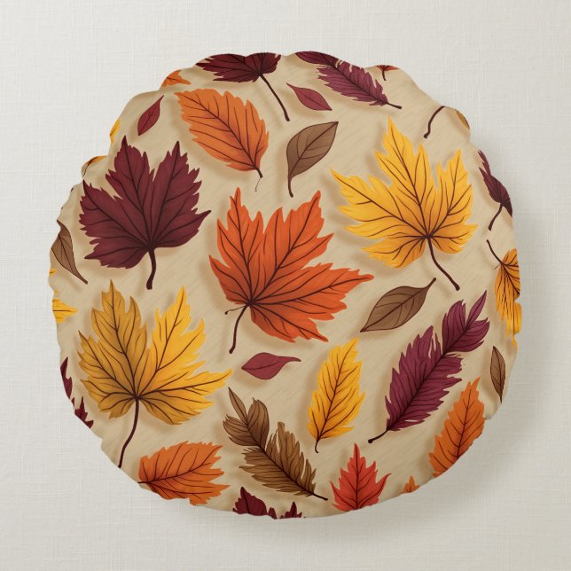 coussin de la feuille d'automne (Devant)