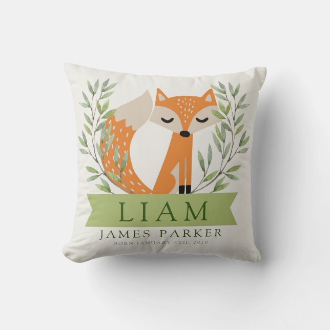 coussin de la forêt de Woodland à Stat-Fox (Recto)