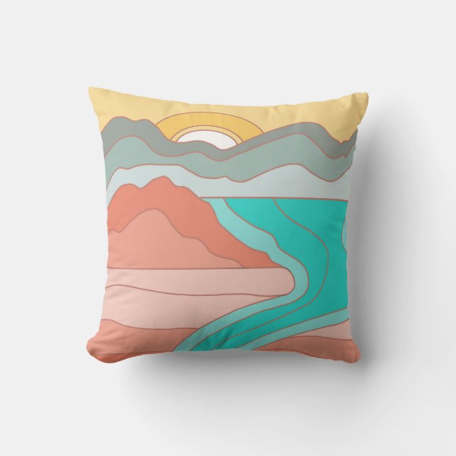 Coussin de la rivière Mountain (Recto)