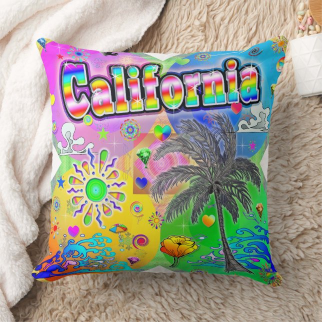 Coussin de la saison de Californie Quadro (Couverture)