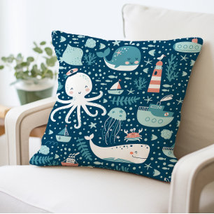 Coussin de la vie sous-marine, océan marin