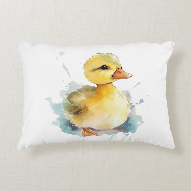 Coussin de l'accentuation de l'aquarelle pour bébé (Devant)