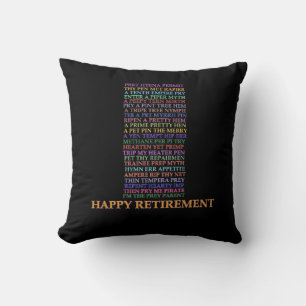 Coussin de l'Anagramme de retraite