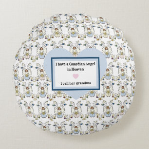 Coussin de lancer Ange Gardien, Rond