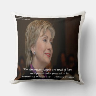 Coussin de lancer Citation d'Américains en colère 