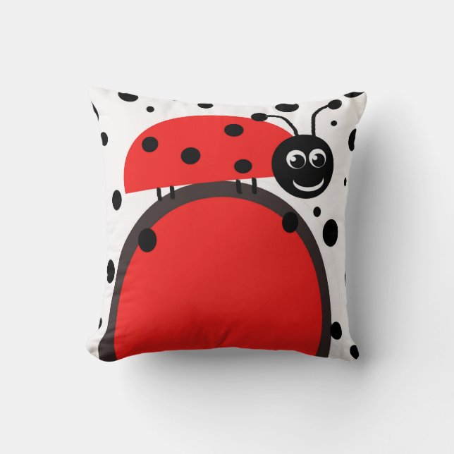 Coussin de lancer coccinelle (Recto)