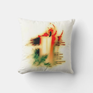 coussin de lancer de bougie de Noël
