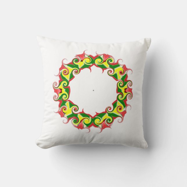 Coussin de lancer de drapeau de la Guyane (Recto)