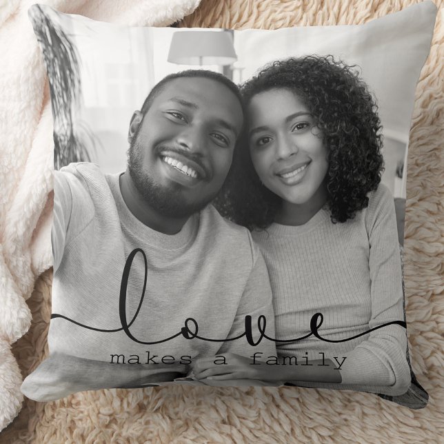 Coussin de lancer de photo de famille (Créateur téléchargé)