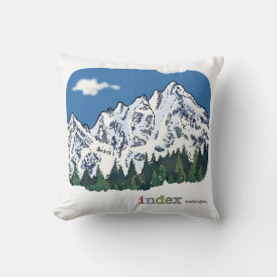 Coussin de lancer Index WA Mountain 16" x 16"