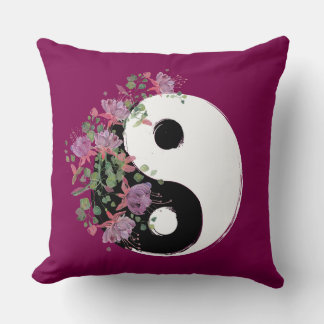 Coussin de lancer Yin Yang 