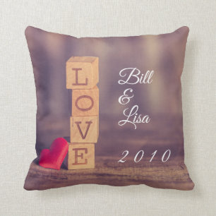 Coussin de l'anniversaire de la Saint-Valentin