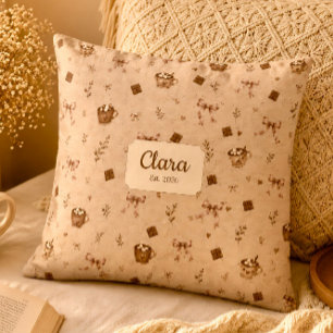 Coussin de lecture personnalisé Chocolat Chaud Coz