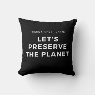 Coussin De l'environnement sensibilisation au changement c