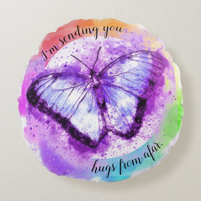 Coussin de l'étreinte des papillons (Devant)