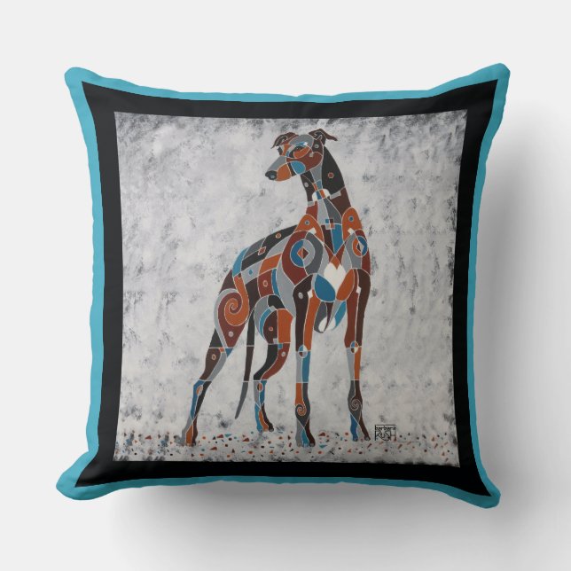 Coussin de lévrier - cadeaux pour des amants de (Recto)