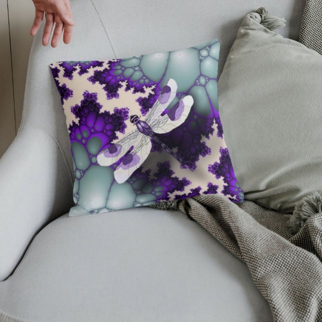 Coussin de libellules violettes (Créateur téléchargé)