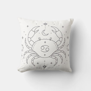 Coussin de livre de coloriage céleste Cancer Zod