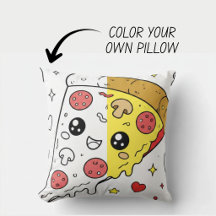 Coussin de livre de coloriage mignon Kawaii