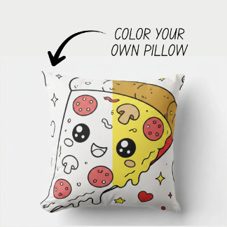 Coussin de livre de coloriage mignon Kawaii