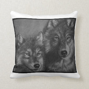 Coussin de loups