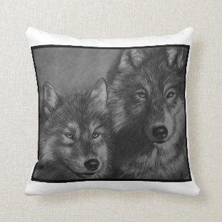 Coussin de loups
