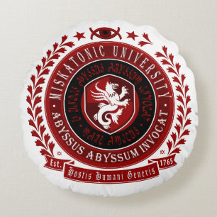 Coussin de Lovecraft - logo de crête de Miskatonic