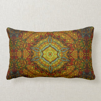 Coussin de mandala d'anneau de gaz en verre