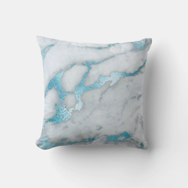Coussin de marbre bleu givré (Recto)