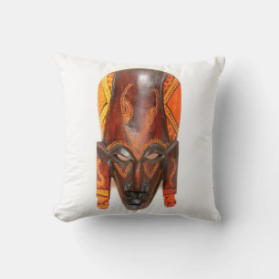 coussin de masque africain