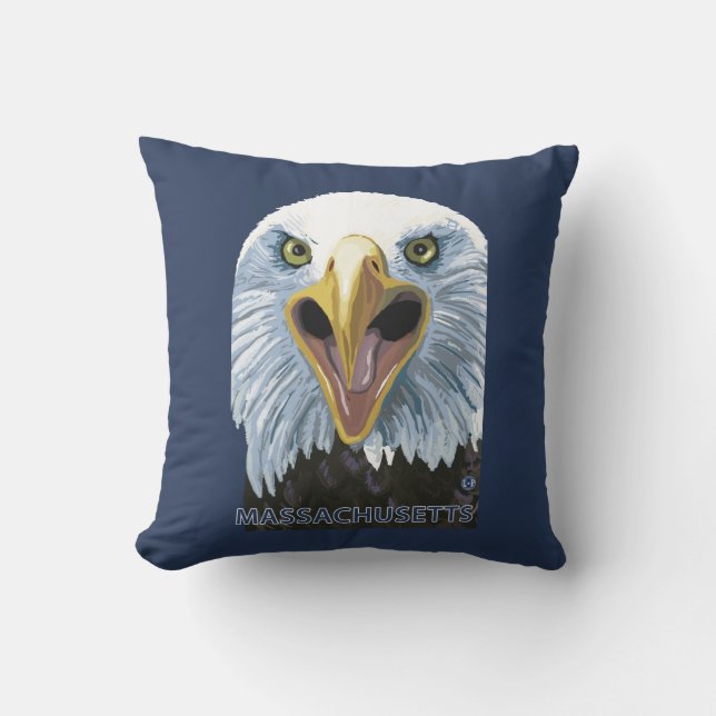 Coussin De MassachusettsEagle fin (Recto)