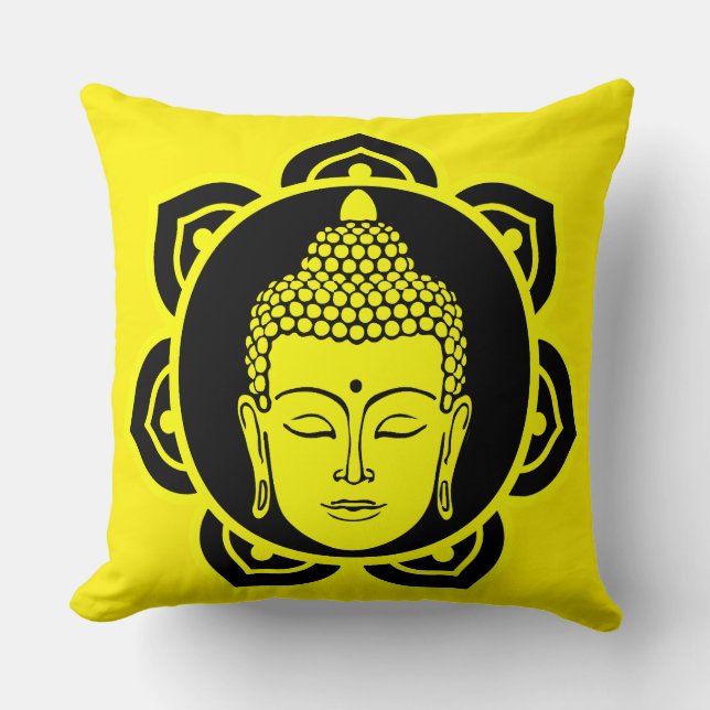 Coussin de méditation de la tête de bouddha (Recto)