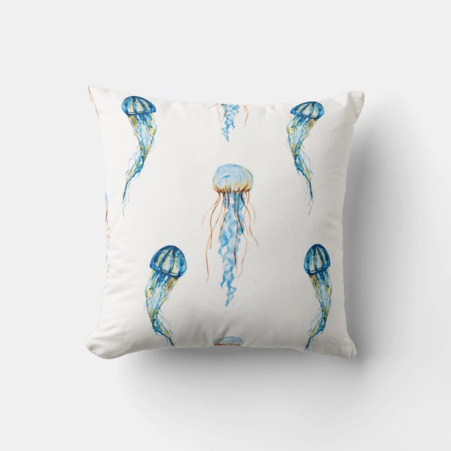 Coussin de méduses (blanc) (Recto)